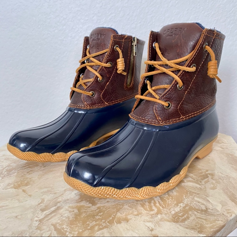 Sperry Duck Boots Side Zip
